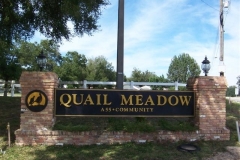 Quail Meadow sign